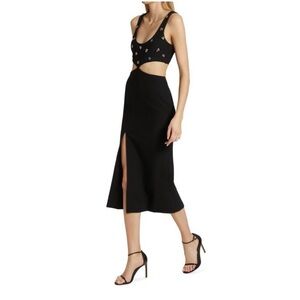 Cinq à Sept Quinny Embellished Cocktail Dress Evening Gala Size 12 NWT $565